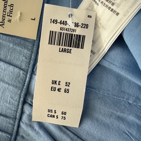 Abercrombie & Fitch High-Waisted Linen Shorts - Picture 4 of 4